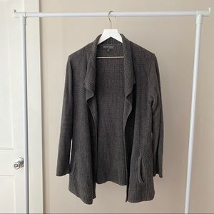 barefoot dreams gray coastal cardi m